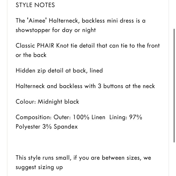 Phair black linen dress - Picture 7 of 7